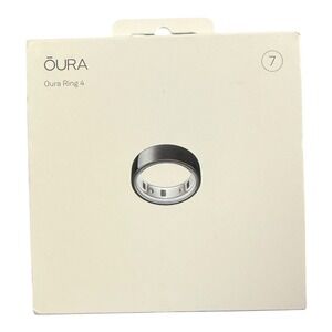 Oura Ring 4 Black Noir Smart Ring Health Tracker Size 7 Model OA11 New In Box